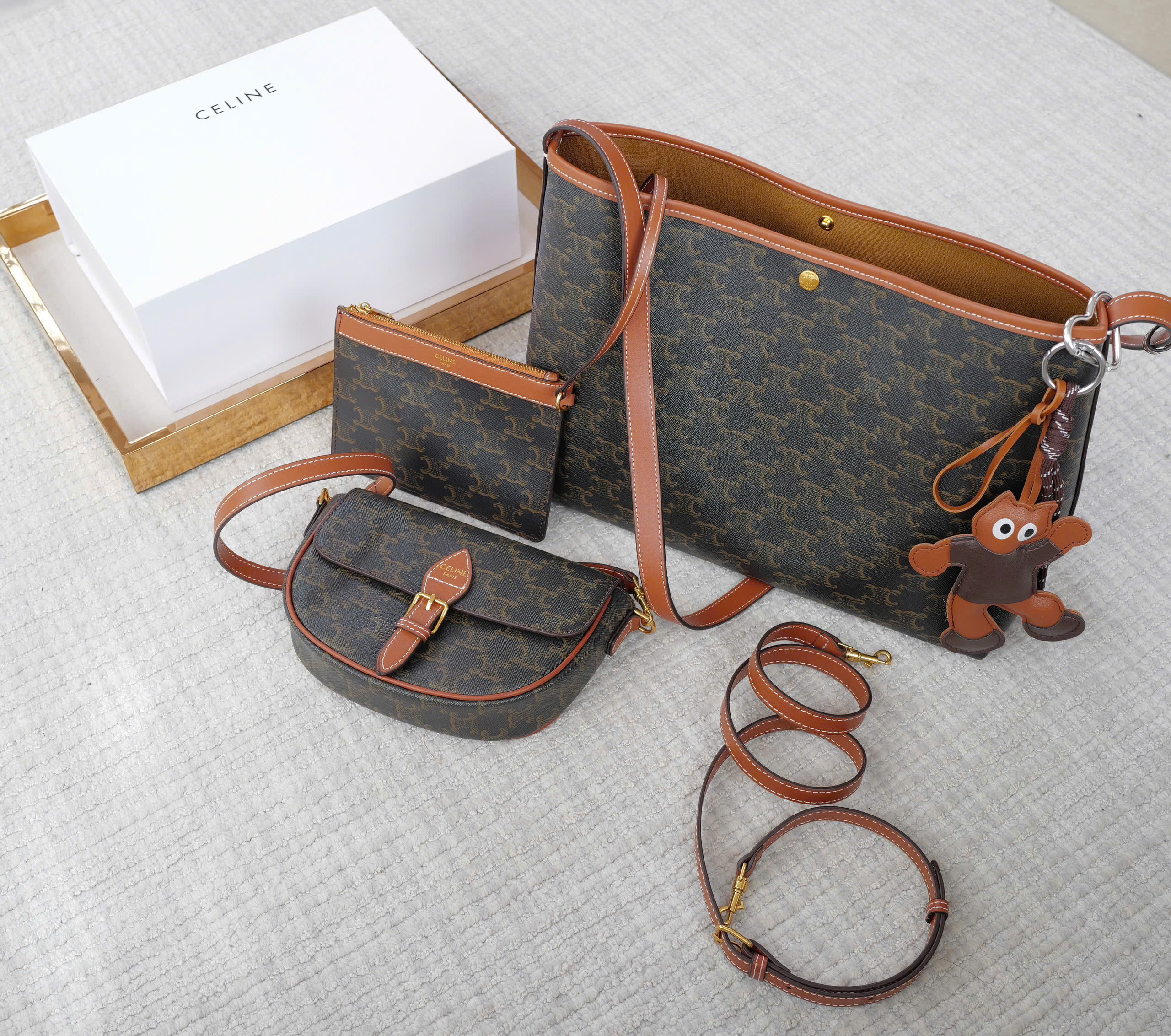 Celine Triomphe Canvas mini super Size: 18 cm Celine Triomphe Canvas mini super Size: 18 cm