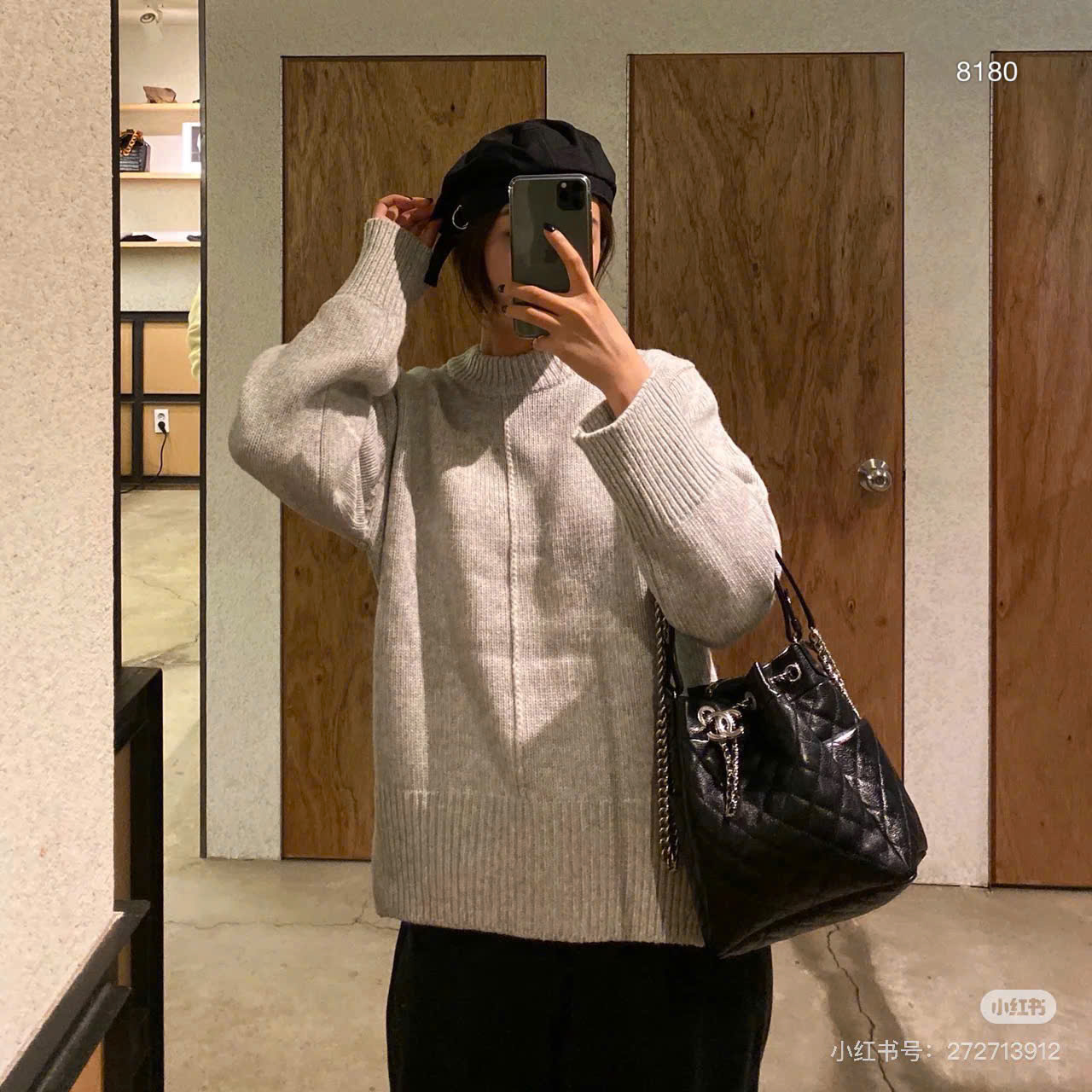 CHANEL HOBO size 20cm ✅ caviar leather, grain leather CHANEL HOBO size 20cm ✅ caviar leather, grain leather