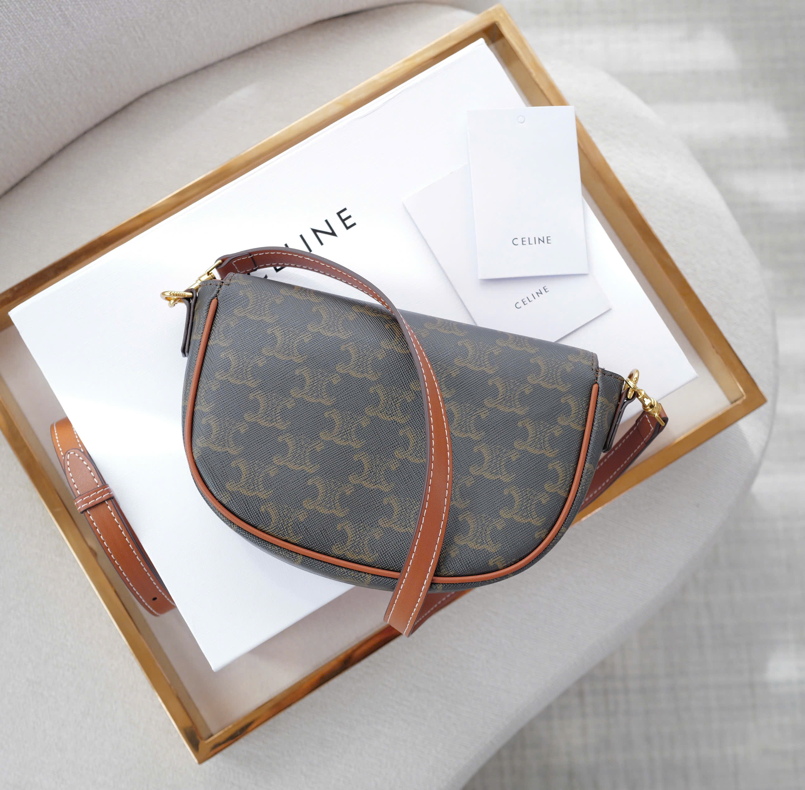 Celine Triomphe Canvas mini super Size: 18 cm Celine Triomphe Canvas mini super Size: 18 cm