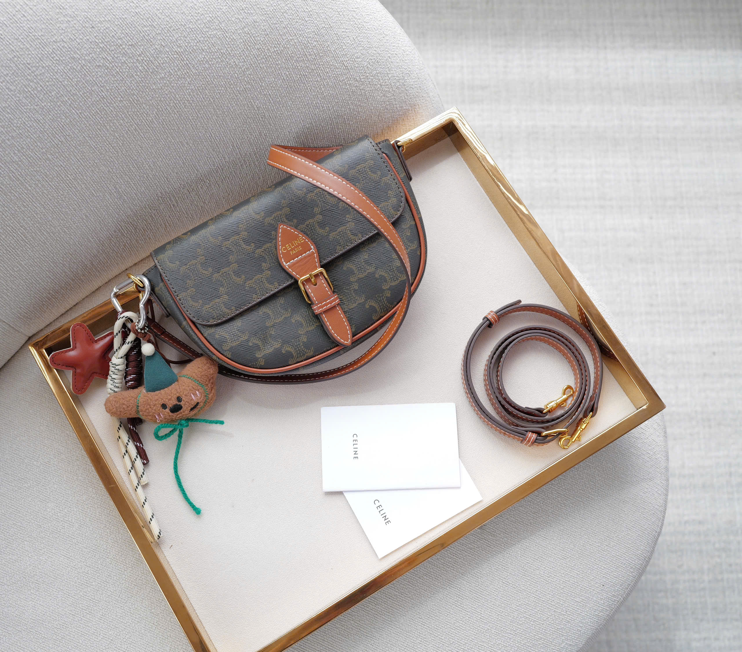 Celine Triomphe Canvas mini super Size: 18 cm Celine Triomphe Canvas mini super Size: 18 cm