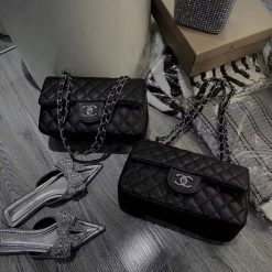 Chanel classic 2box size 23cm caviar leather version