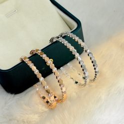 Large S925 silver honeycomb earrings, delicate feminine, diamond hoop earrings, high-end elegance, delicate stud earrings