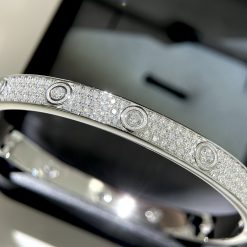 S925 Sterling Silver Bracelet with Diamonds and Starry Sky with Premium Pattern and Artificial Diamonds - Exclusive Live Stream - Bracelet without engraving