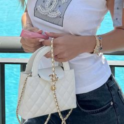 CHANEL KELLY size 20cm Genuine lambskin leather