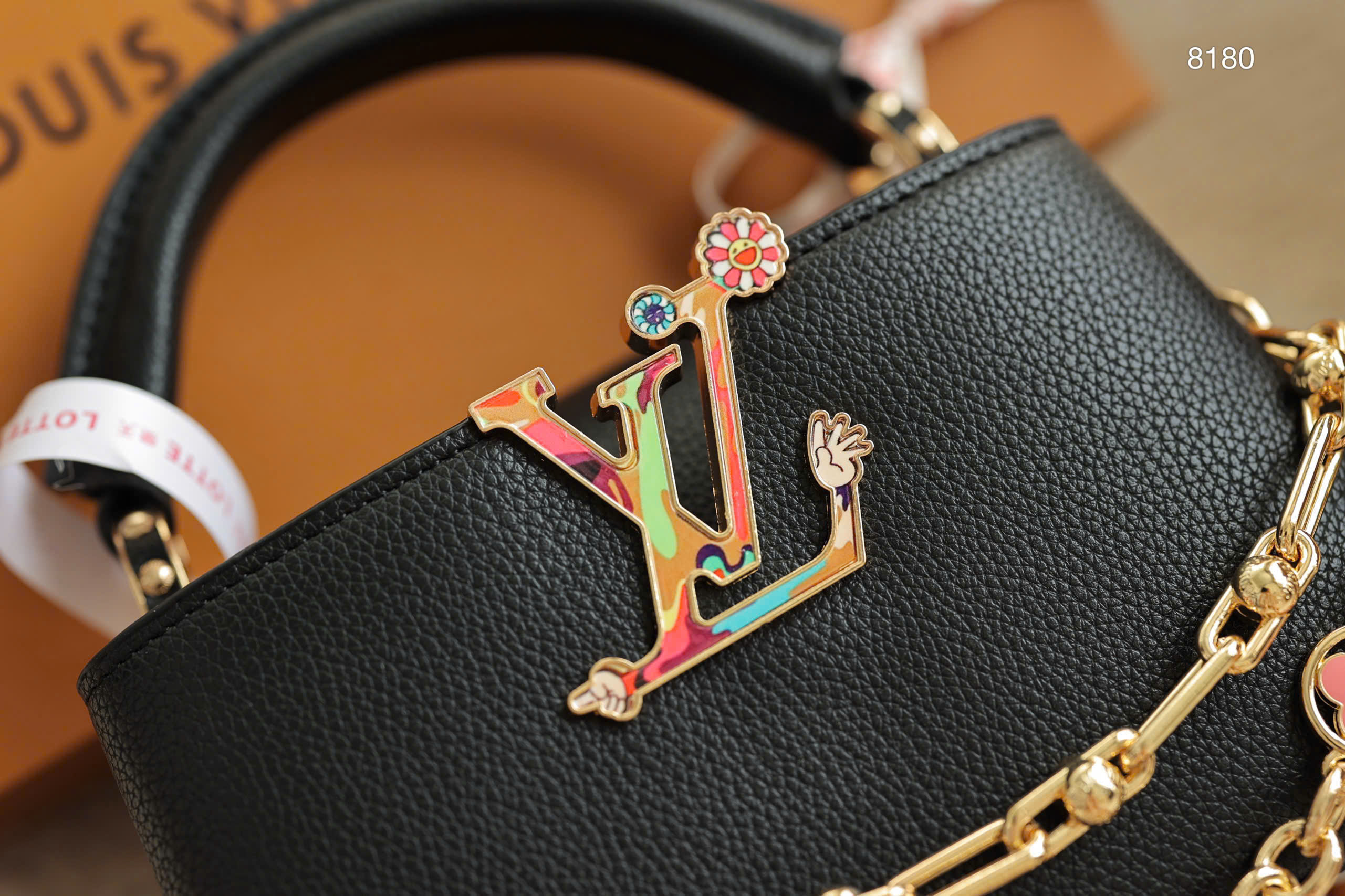 MURAKAMI x CAPU Very beautiful genuine leather version Material: Togo leather size 21 MURAKAMI x CAPU Very beautiful genuine leather version Material: Togo leather size 21