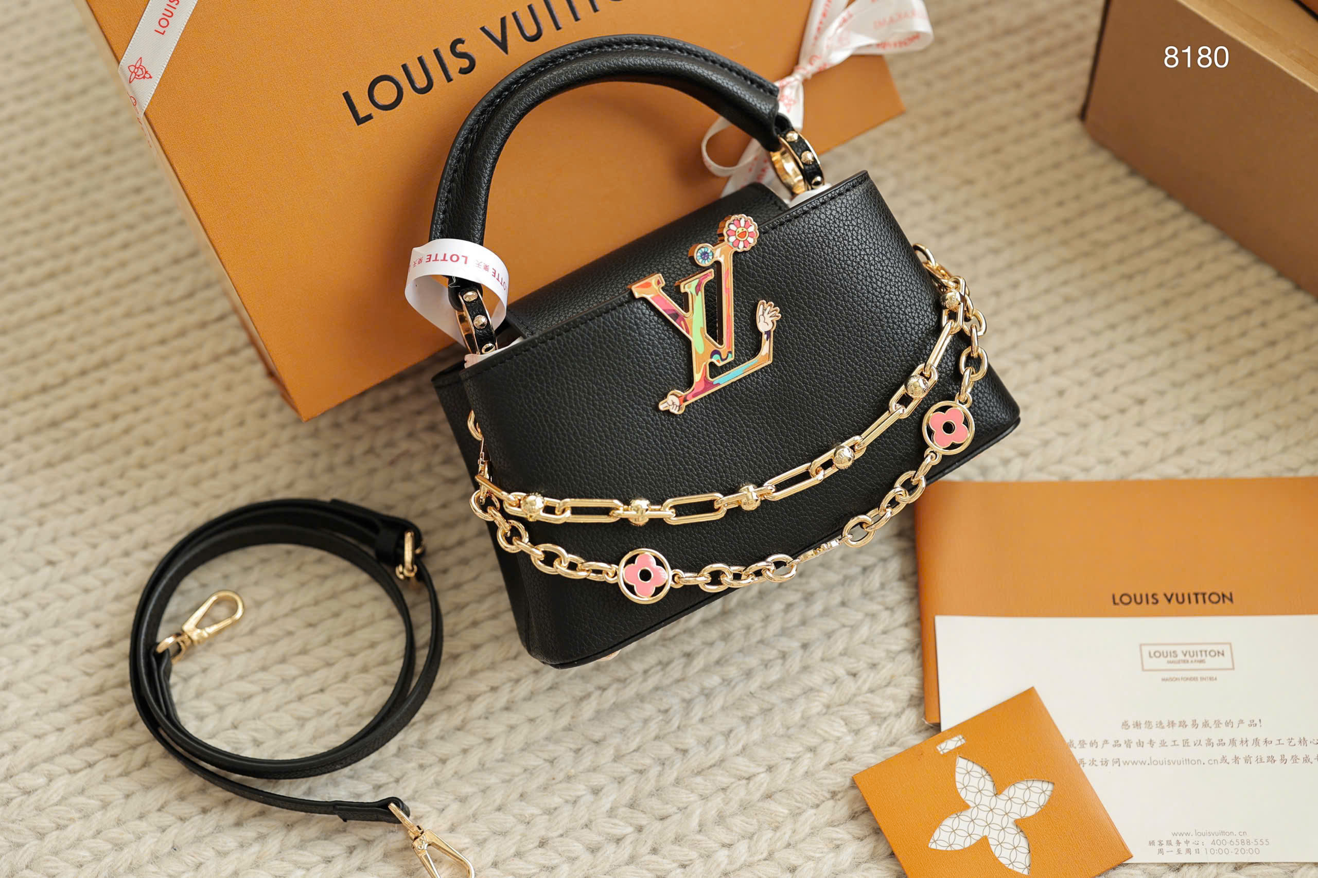 MURAKAMI x CAPU Very beautiful genuine leather version Material: Togo leather size 21 MURAKAMI x CAPU Very beautiful genuine leather version Material: Togo leather size 21