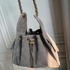 CHANEL DRAWSTRING BAG Sz 26