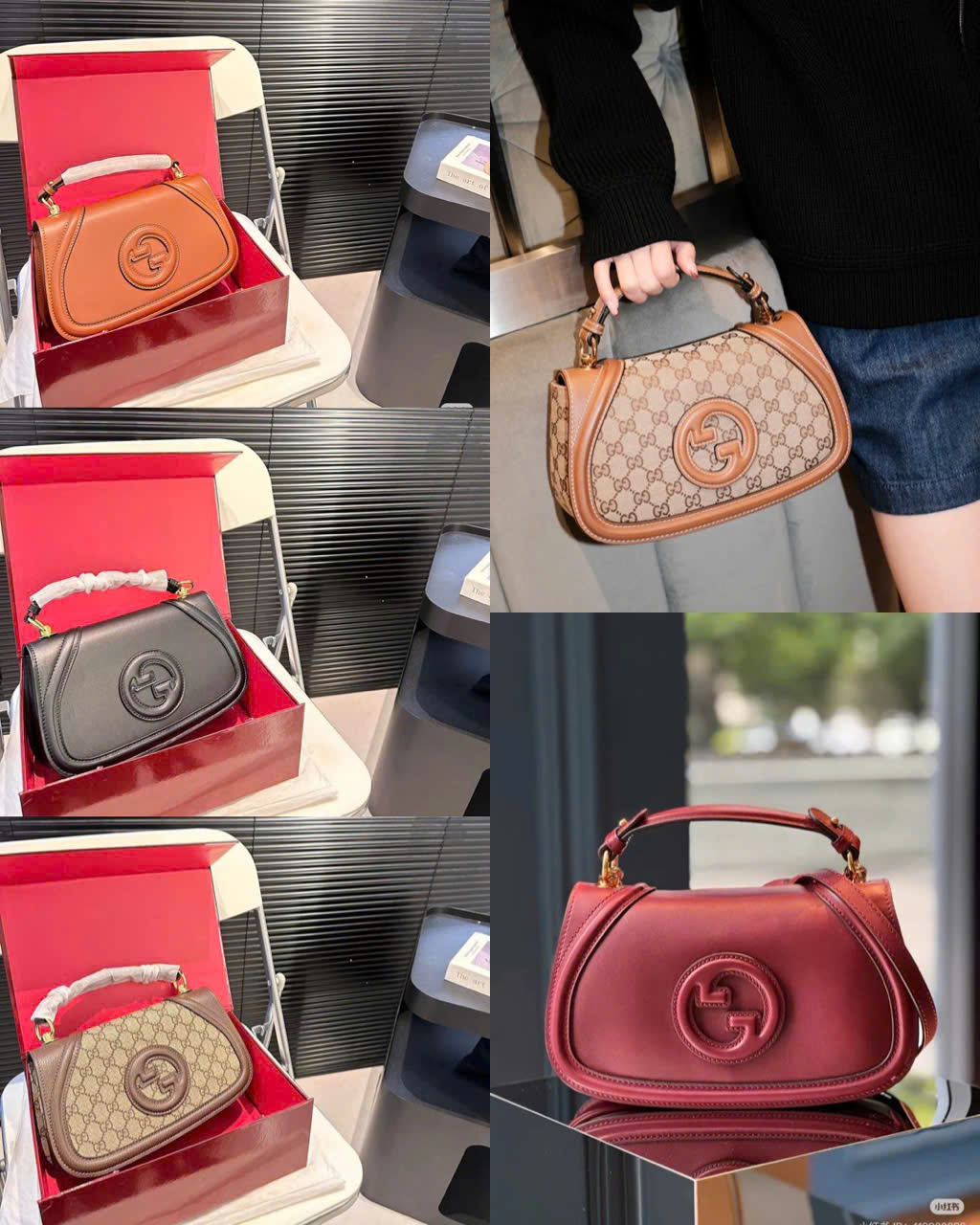 Gucci Blondie Small Top 'Rosso Ancora' super Women's Bag - Size: 26.5 x 16.5 x 8.5 cm - Material: Calfskin Gucci Blondie Small Top 'Rosso Ancora' super Women's Bag - Size: 26.5 x 16.5 x 8.5 cm - Material: Calfskin