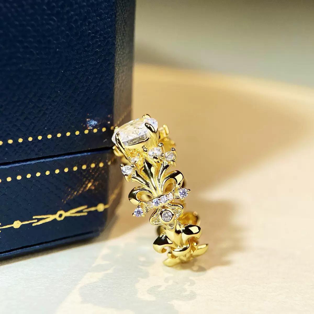 S925 Sterling Silver Iris Ring for Women, Exquisite and Luxurious S925 Sterling Silver Iris Ring for Women, Exquisite and Luxurious