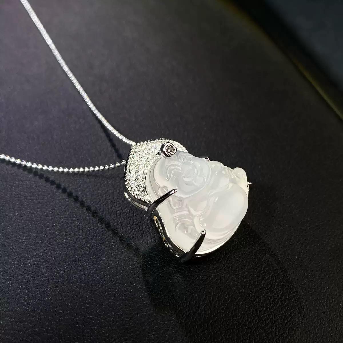 S925 Silver Worker Buddha Pendant for Women with Big Belly and Smiling Face Buddha S925 Silver Worker Buddha Pendant for Women with Big Belly and Smiling Face Buddha