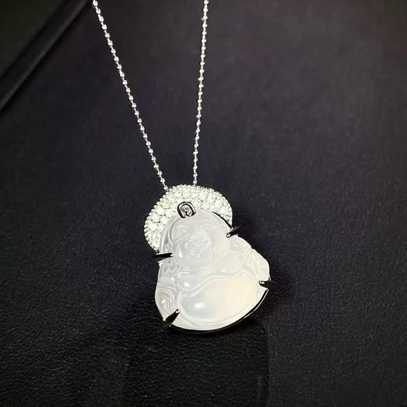 S925 Silver Worker Buddha Pendant for Women with Big Belly and Smiling Face Buddha S925 Silver Worker Buddha Pendant for Women with Big Belly and Smiling Face Buddha