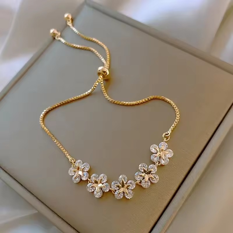Star Simple Vintage Pendant Bracelet Woman Stainless Steel Bracelet Luxury Original Jewelry 01