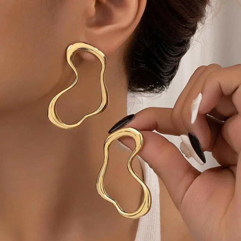 Geometry Stud Earring Fashion New Design Irregular Minimalist Earrings For Women 01