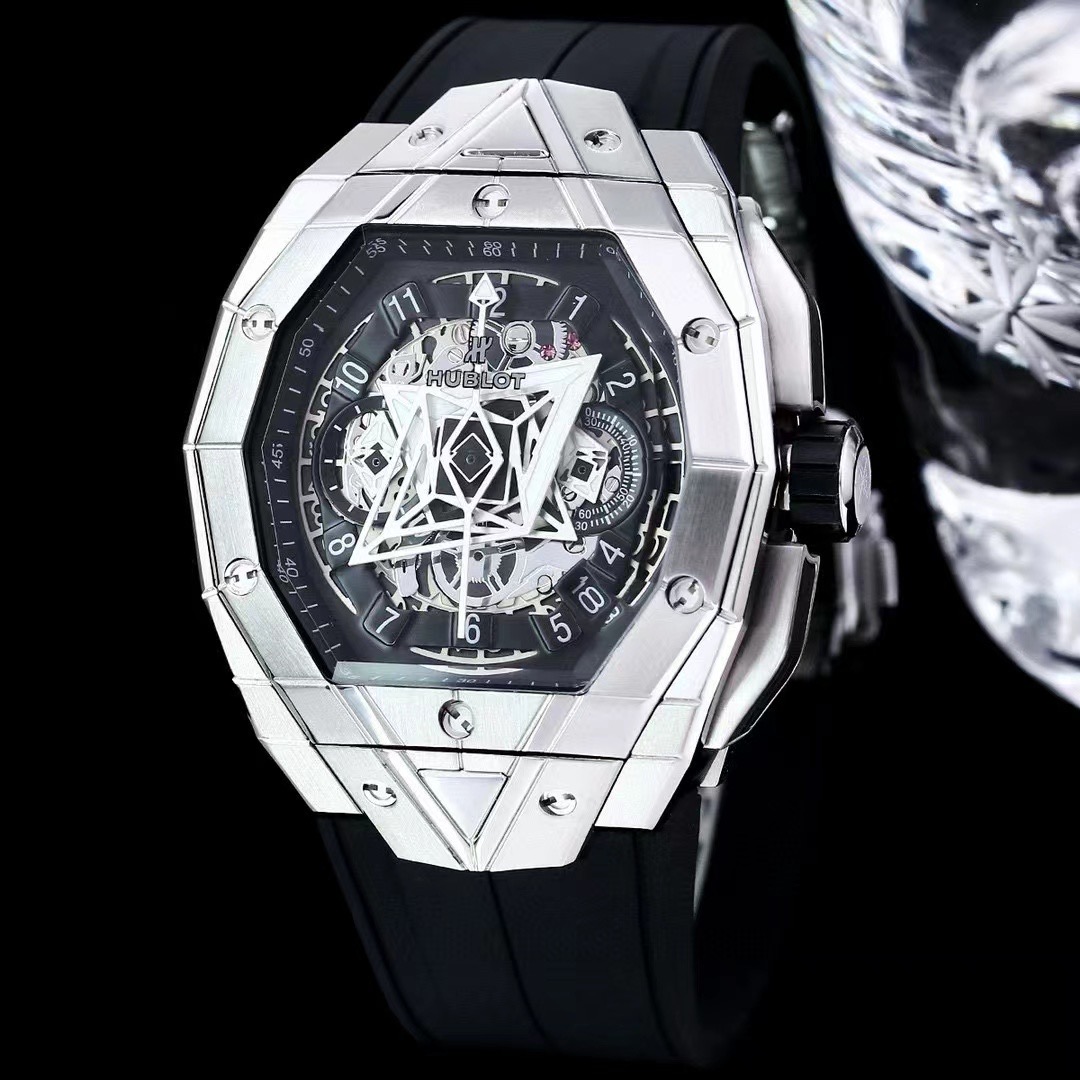Replica Hublot 904l Stainless Steel Quartzl Watch 45mm