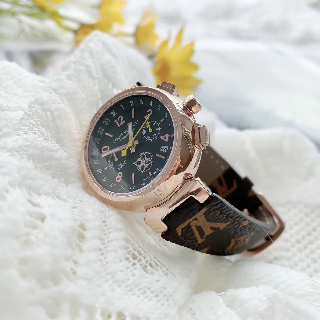 Replica Louis Vuitton Lv 904l Stainless Steel Quartz Watch 33mm 41mm