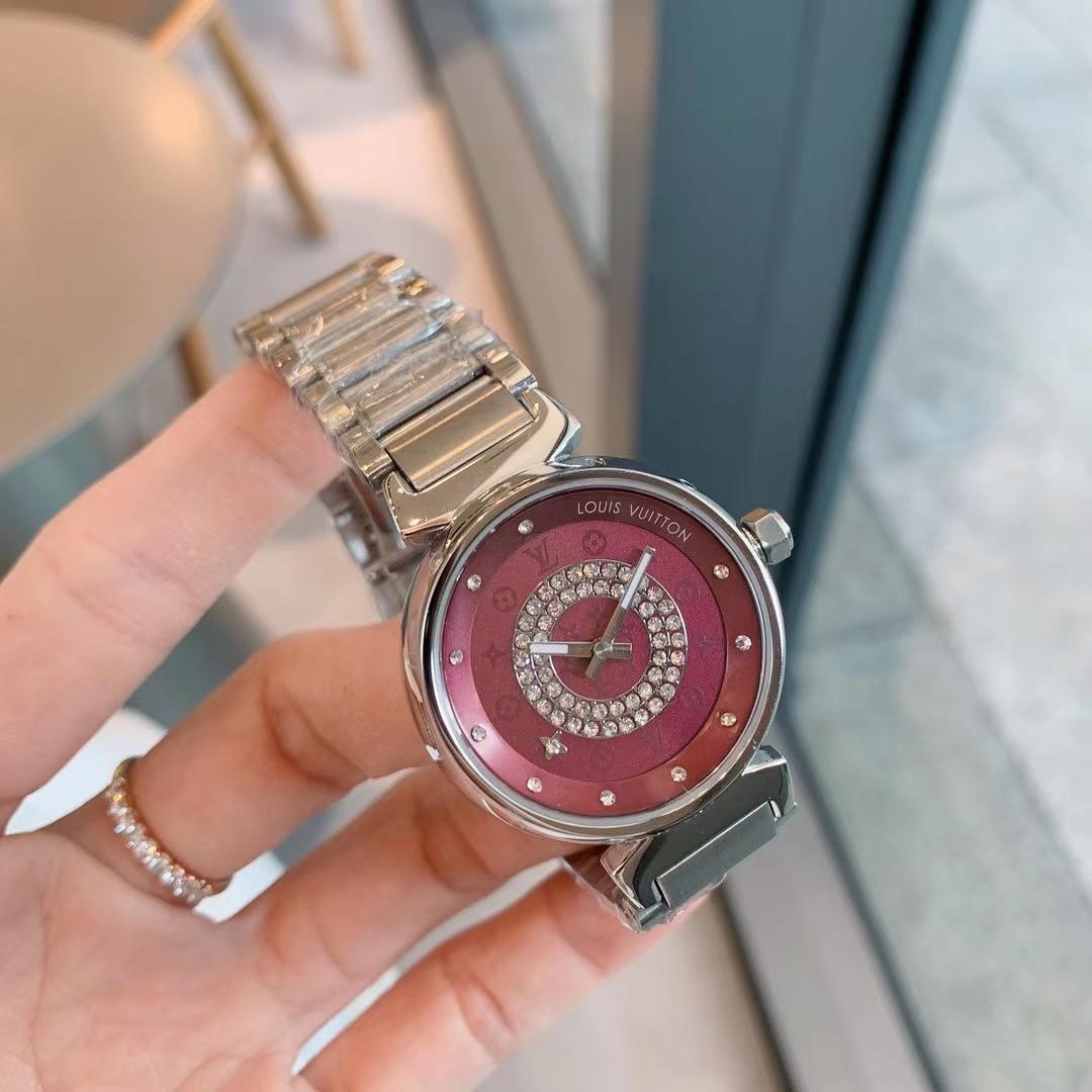 Replica Louis Vuitton Lv 904l Stainless Steel Quartz Watch 33mm