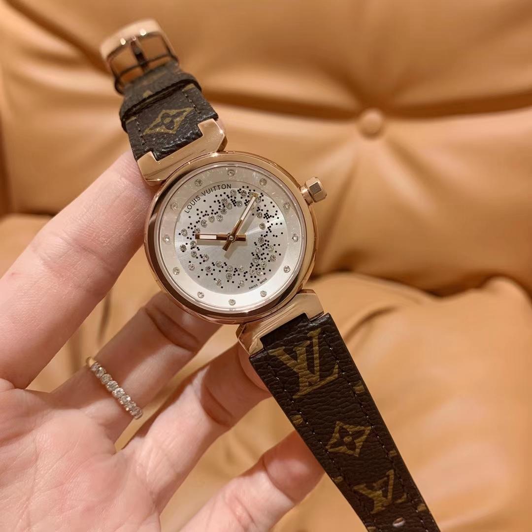 Replica Louis Vuitton Lv 904l Stainless Steel Quartz Watch 33mm