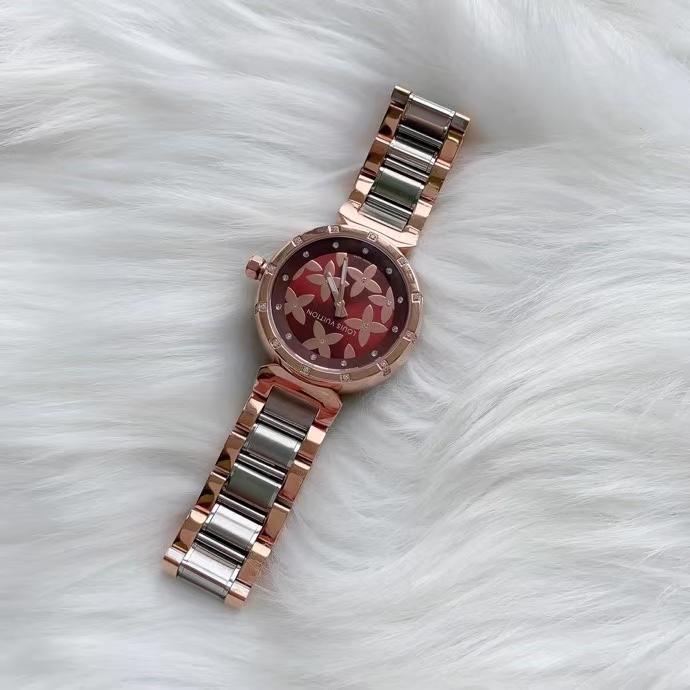 Replica Louis Vuitton Lv 904l Stainless Steel Quartz Watch 33mm