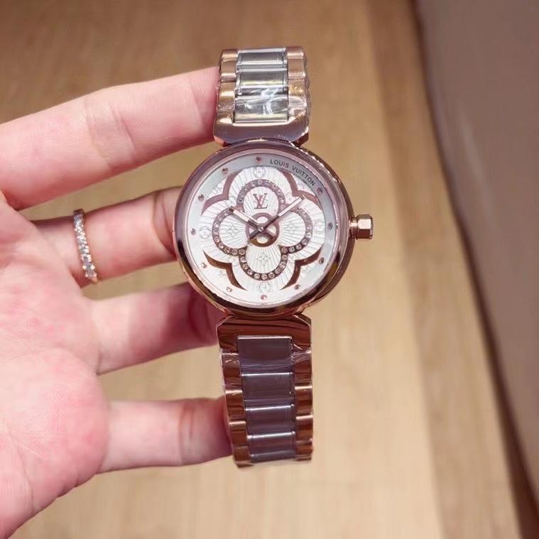 Replica Louis Vuitton Lv 904l Stainless Steel Quartz Watch 33mm