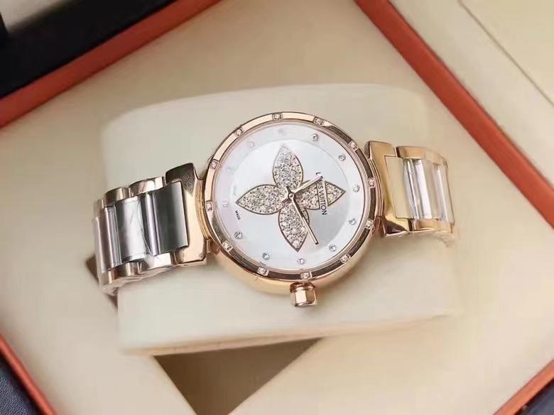 Replica Louis Vuitton Lv 904l Stainless Steel Quartz Watch 33mm