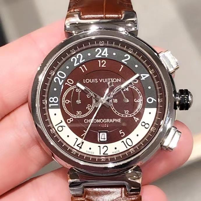 Replica Louis Vuitton Lv 904l Stainless Steel Quartz Watch 42mm