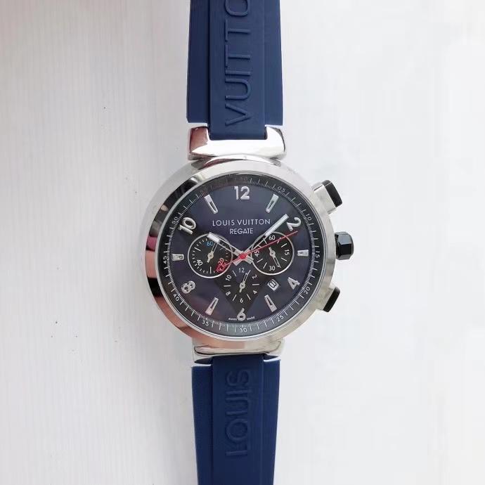 Replica Louis Vuitton Lv 904l Stainless Steel Quartz Watch 42mm