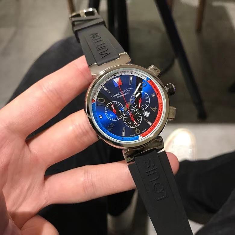 Replica Louis Vuitton Lv 904l Stainless Steel Quartz Watch 41mm