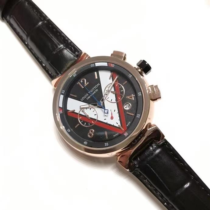 Replica Louis Vuitton Lv 904l Stainless Steel Quartz Watch 41mm