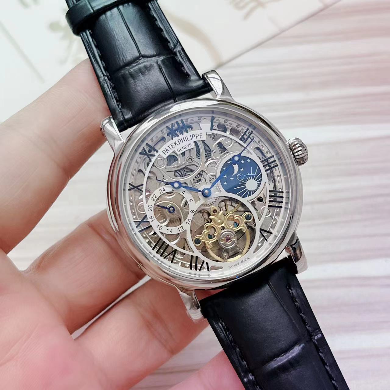 Replica Patek Philippe Tourbillon 904l Stainless Steel Automatic Mechanical Watch 43mm