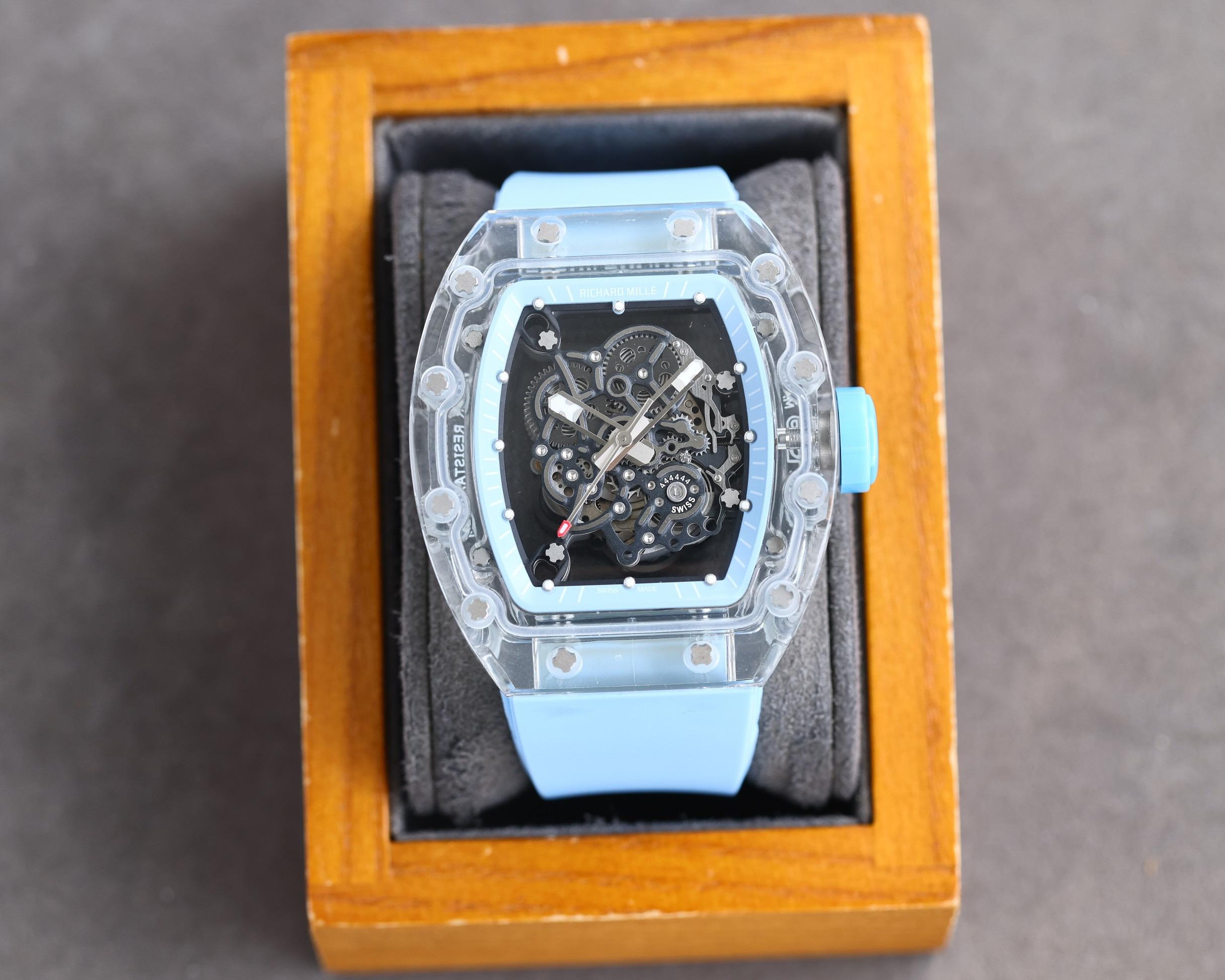 Replica Richard Mille Transparent Shell Automatic Machine Watch 42mm