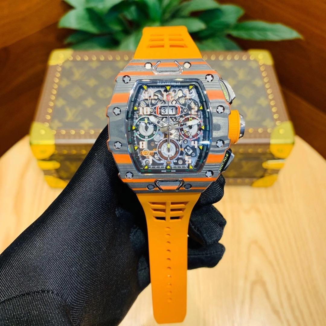 Replica Richard Mille Carbon Fiber Automatic Machine 7750 Movement Watch 42mm