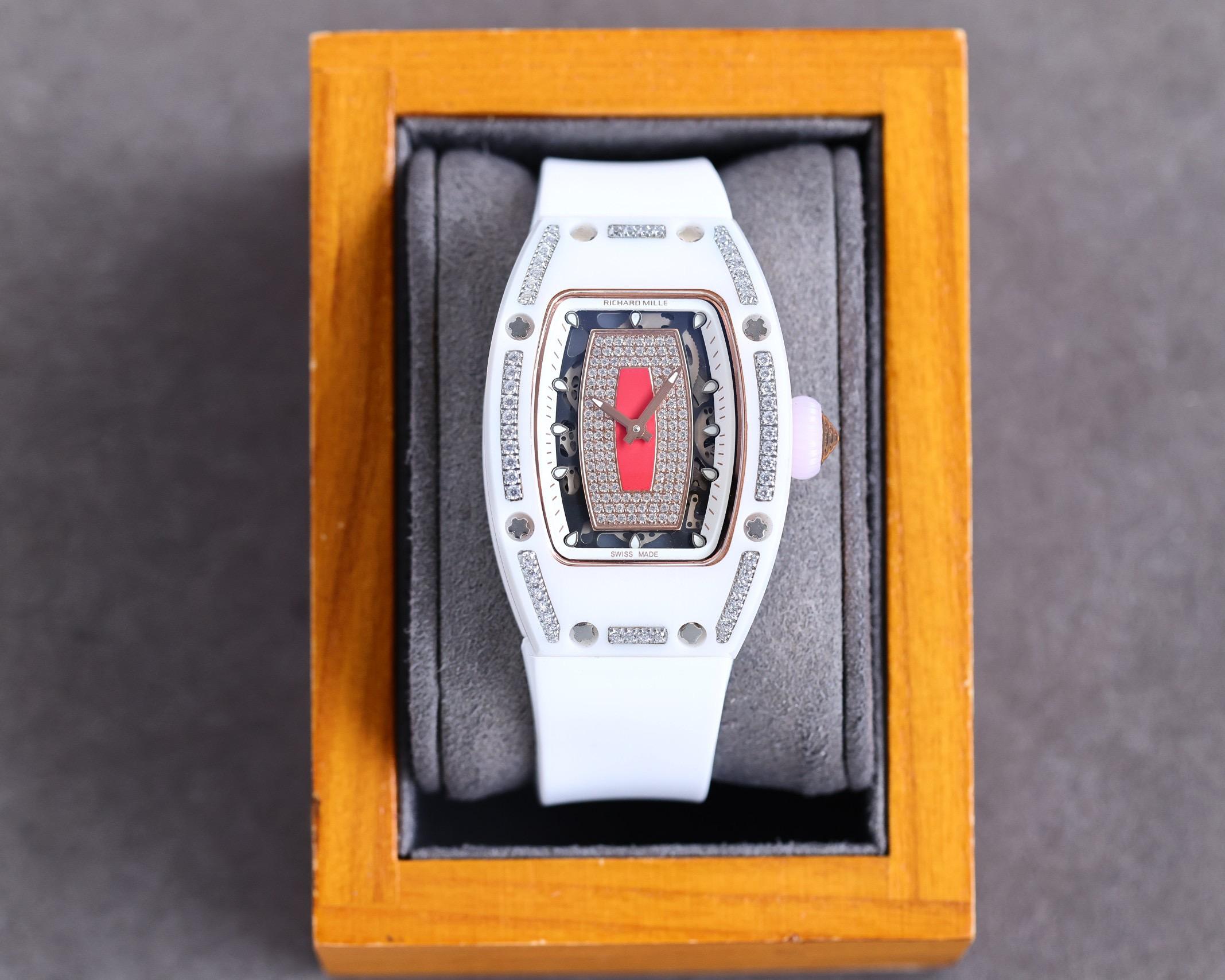 Replica Richard Mille Ceramic Case Automatic Machine Watch 31mm
