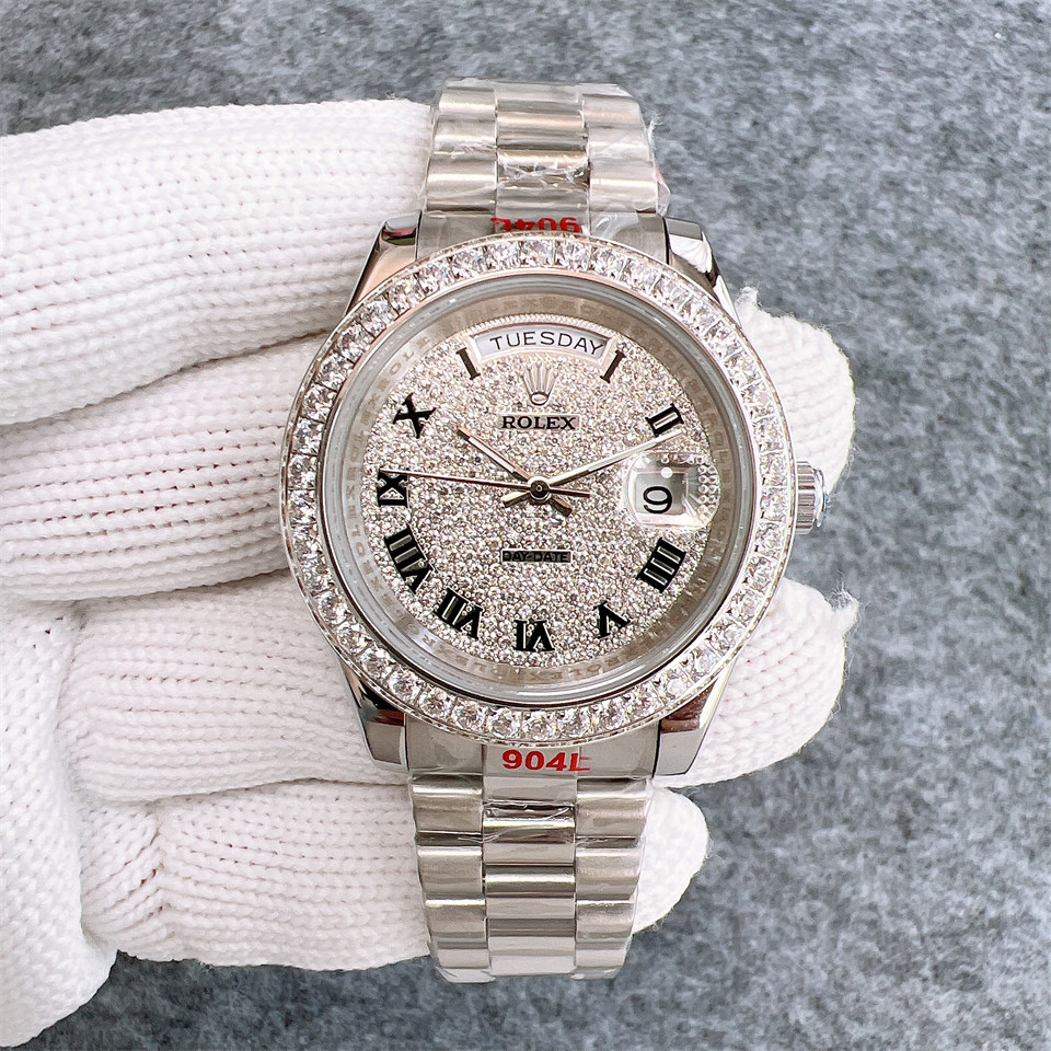 Replica Rolex Daydate 904l Stainless Steel Automatic Mechanical Watch 40mm