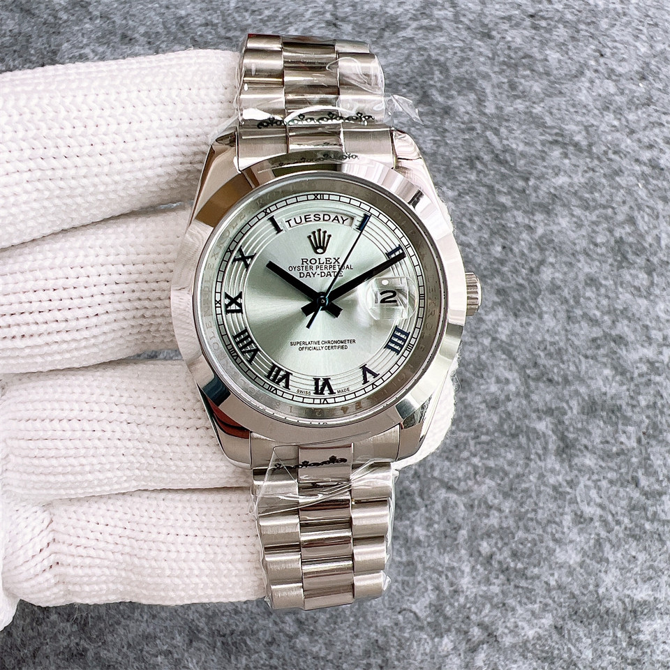 Replica Rolex Daydate 904l Stainless Steel Automatic Mechanical Watch 40mm