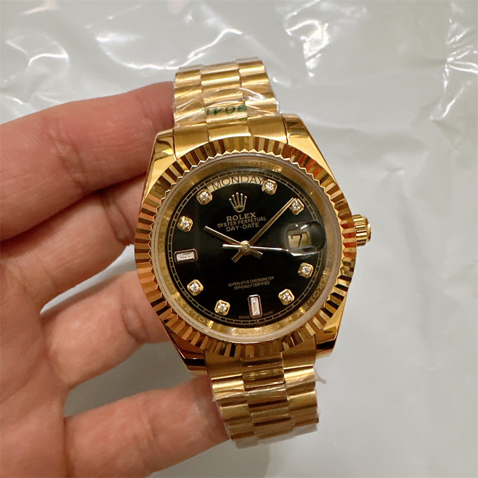 Replica Rolex Daydate 904l Stainless Steel Automatic Mechanical Watch 36mm