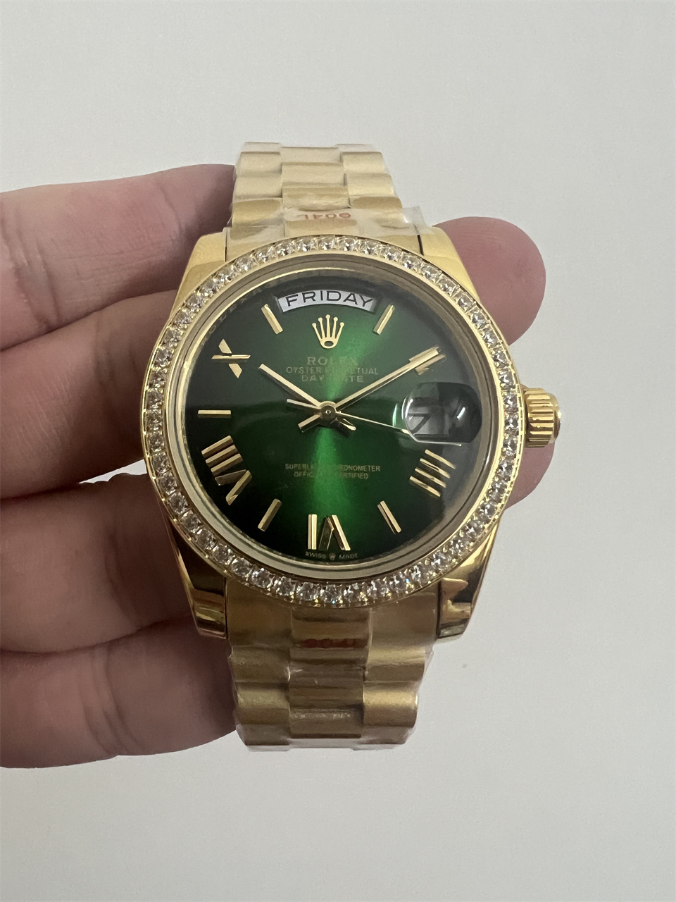Replica Rolex Daydate 904l Stainless Steel Automatic Mechanical Watch 36mm