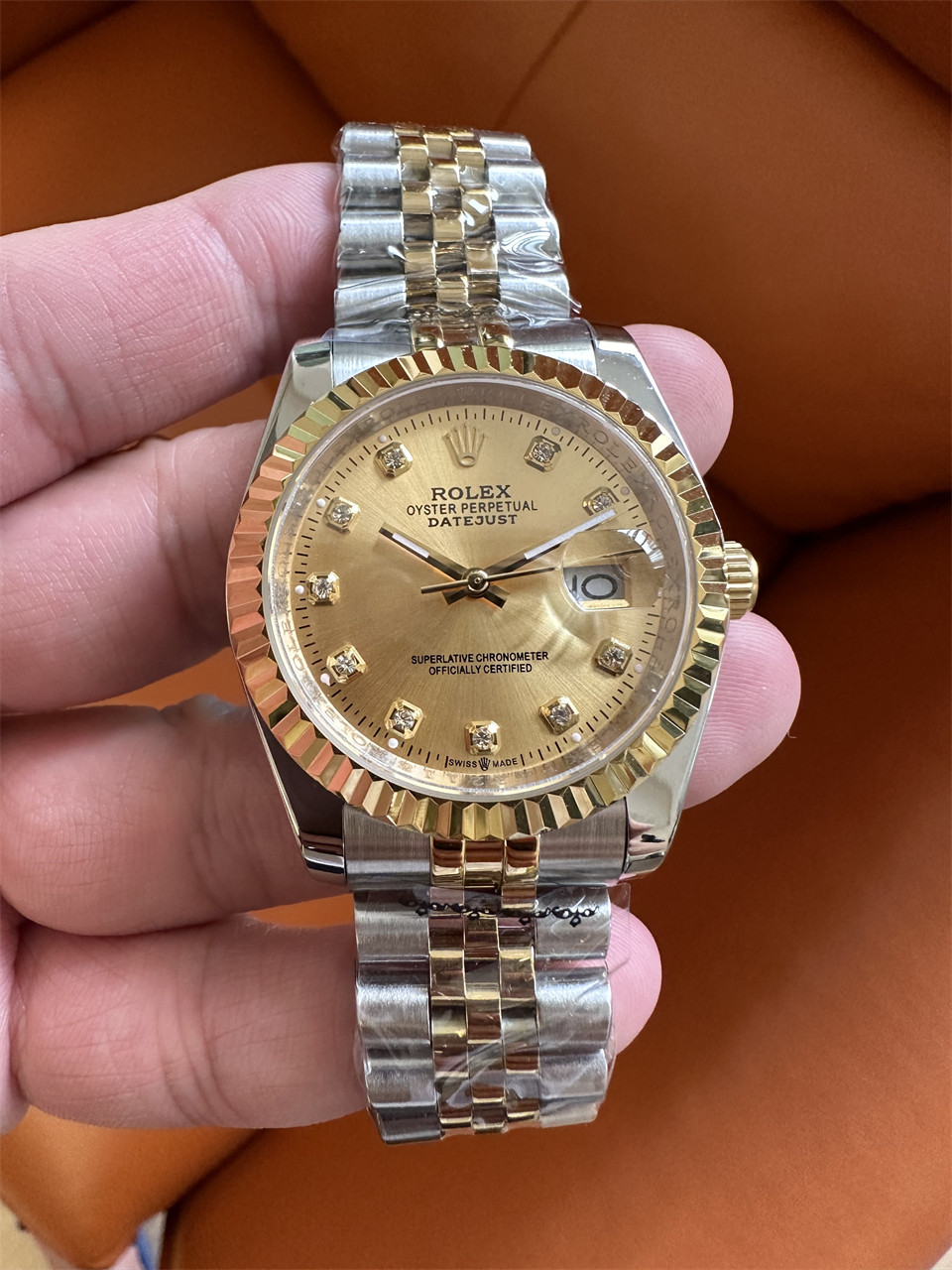 Replica Rolex Datejust 904l Stainless Steel Automatic Mechanical Watch 36mm