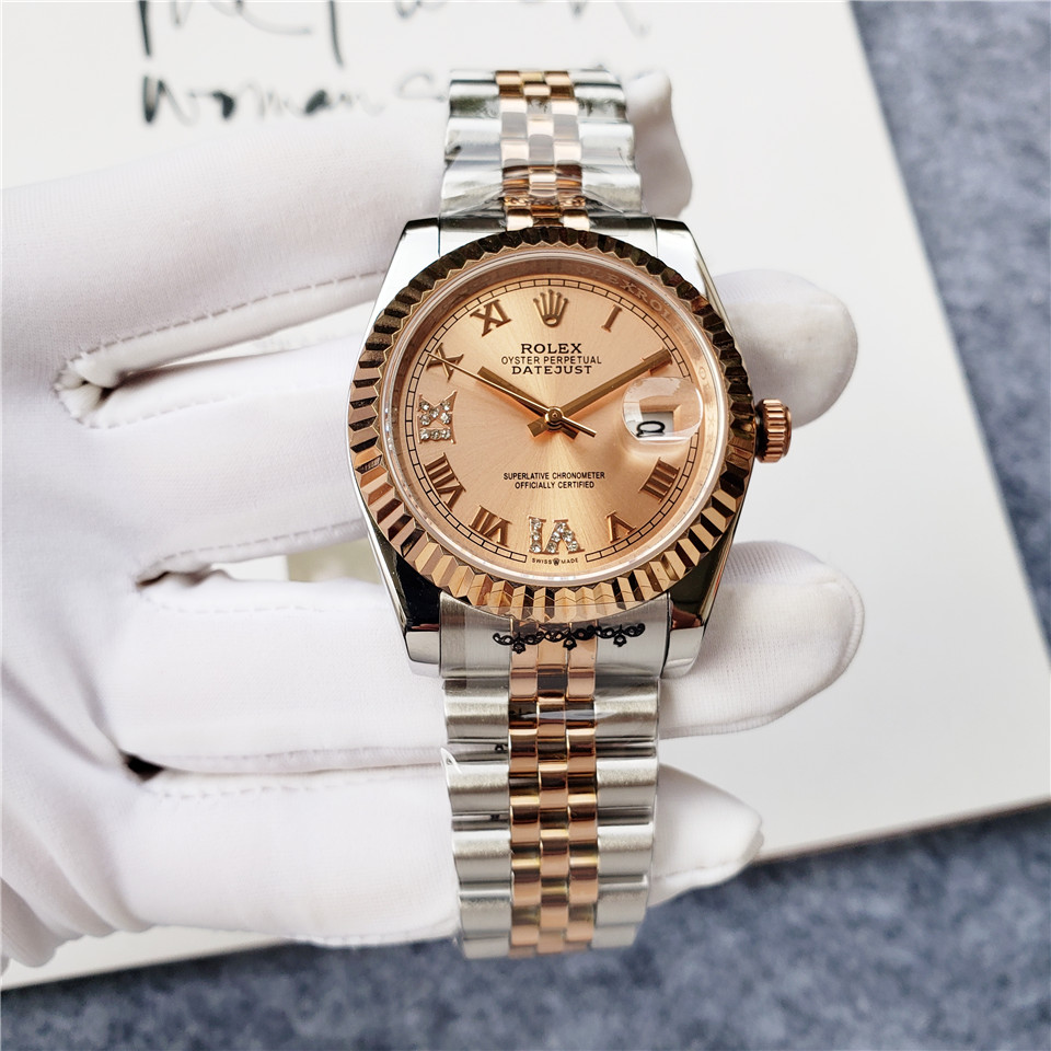 Replica Rolex Datejust 904l Stainless Steel Automatic Mechanical Watch 36mm