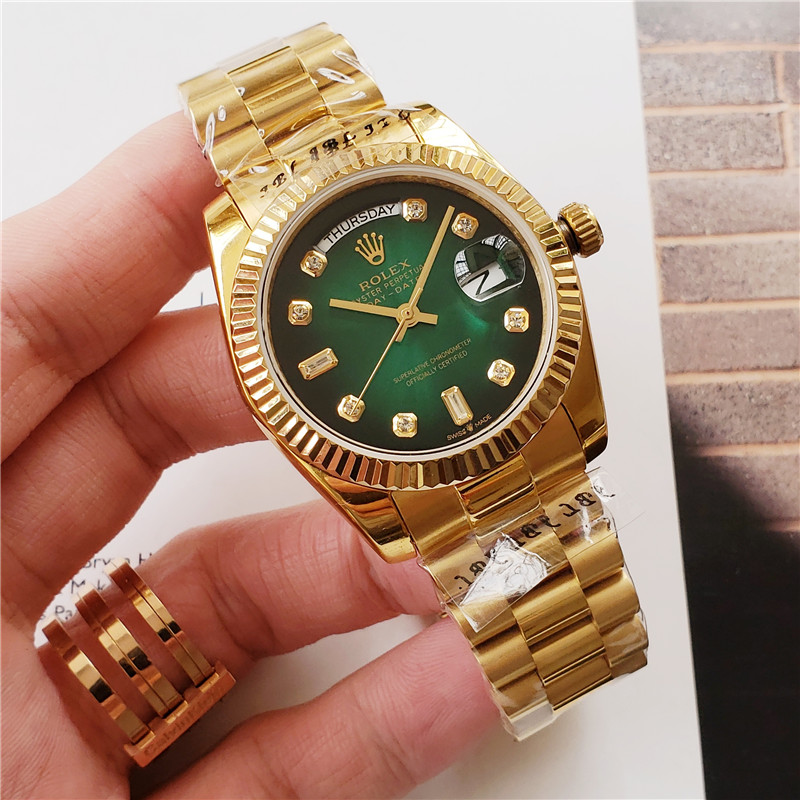 Replica Rolex Daydate 904l Stainless Steel Automatic Mechanical Watch 36mm