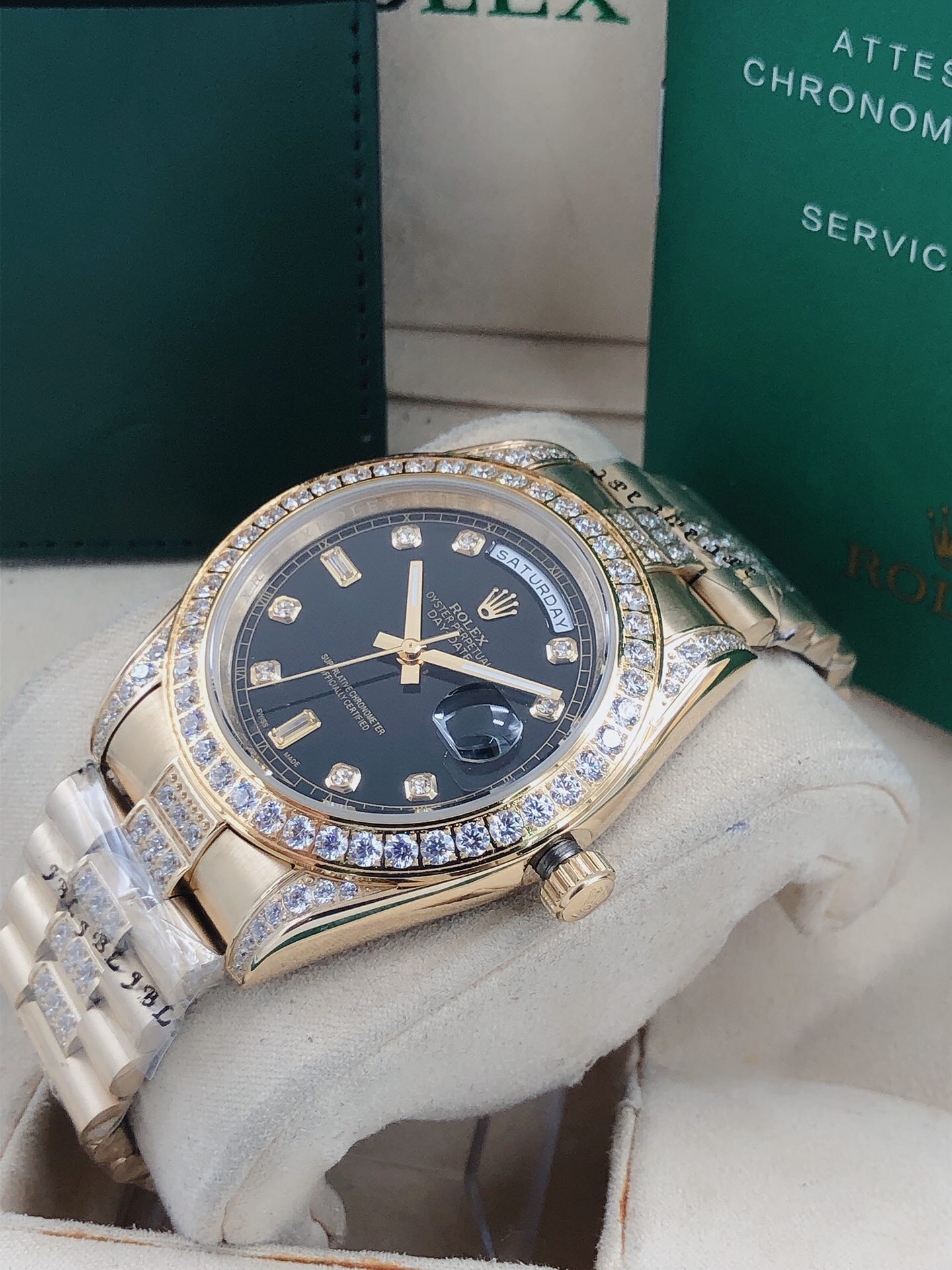 Replica Rolex Daydate 904l Stainless Steel Automatic Mechanical Watch 40mm