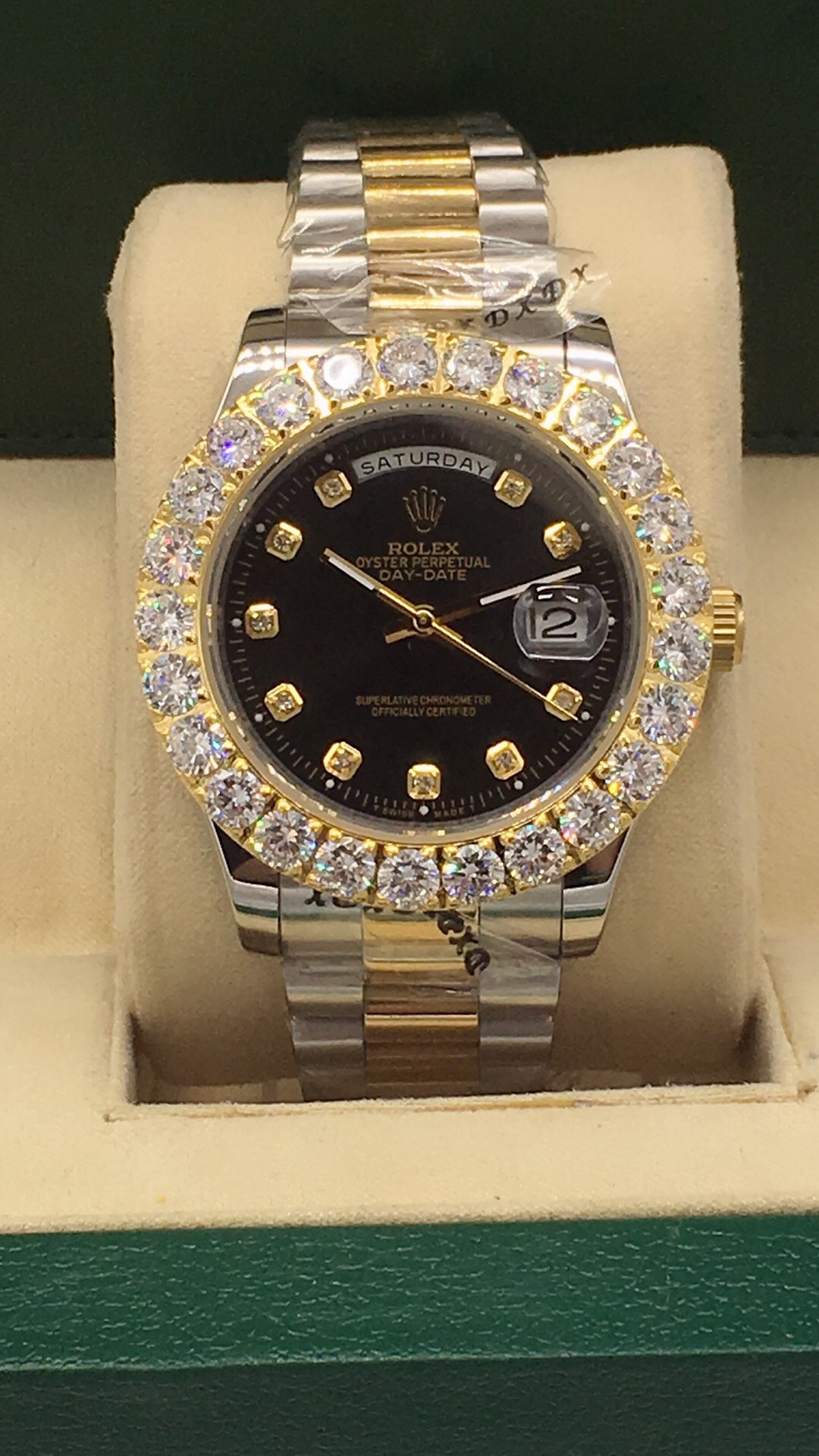 Replica Rolex Daydate 904l Stainless Steel Automatic Mechanical Watch 42mm