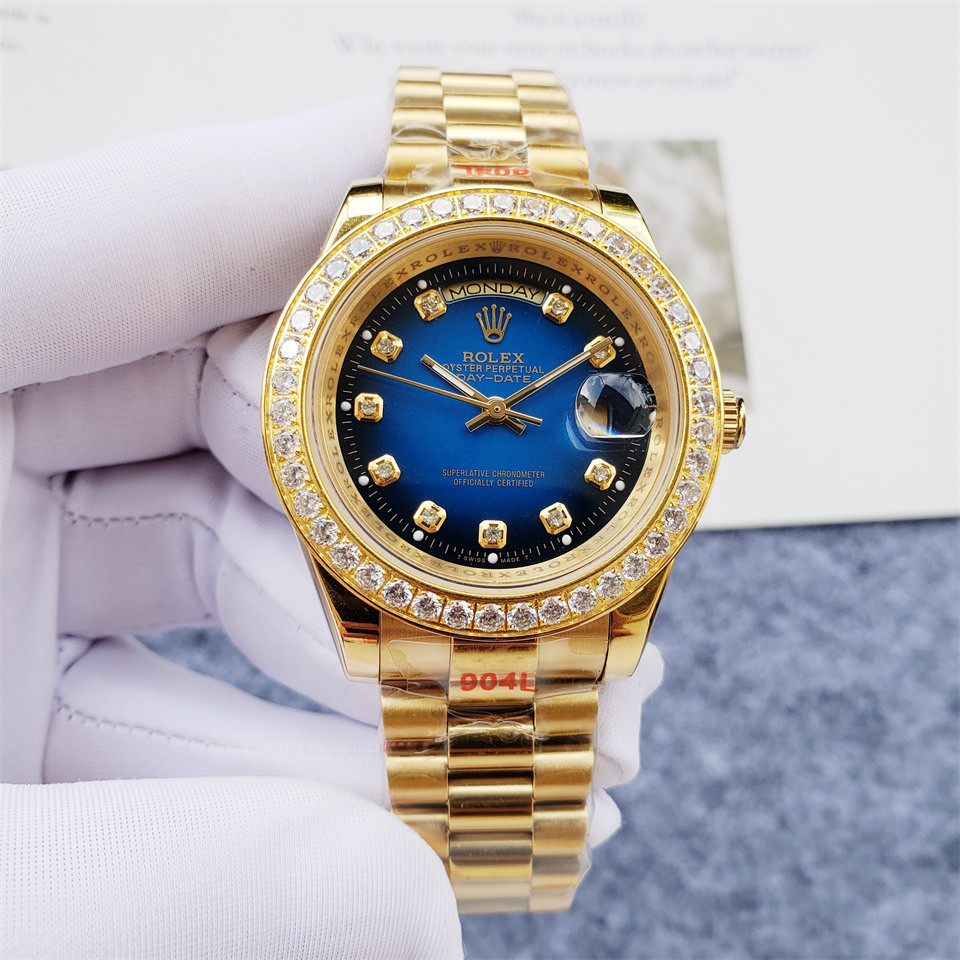 Replica Rolex Daydate 904l Stainless Steel Automatic Mechanical Watch 40mm