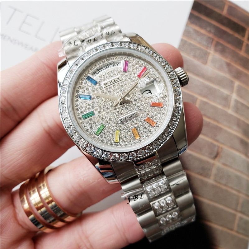 Replica Rolex Daydate 904l Stainless Steel Automatic Mechanical Watch 36mm