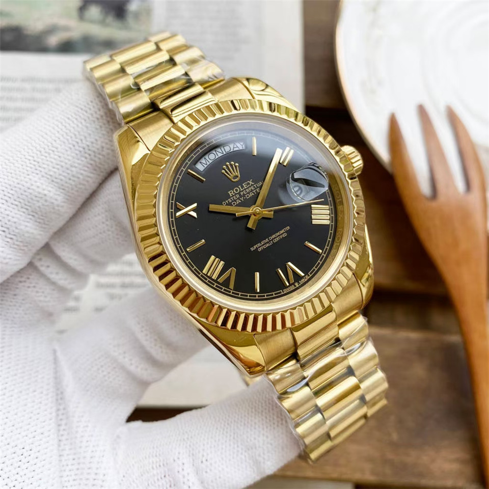 Replica Rolex Daydate 904l Stainless Steel Automatic Mechanical Watch 40mm