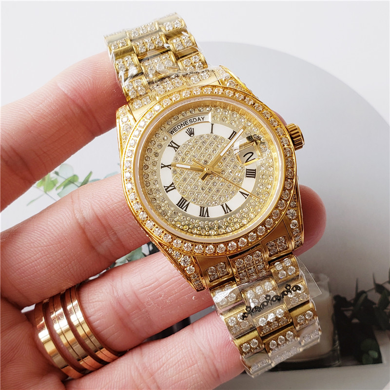 Replica Rolex Daydate 904l Stainless Steel Automatic Mechanical Watch 36mm
