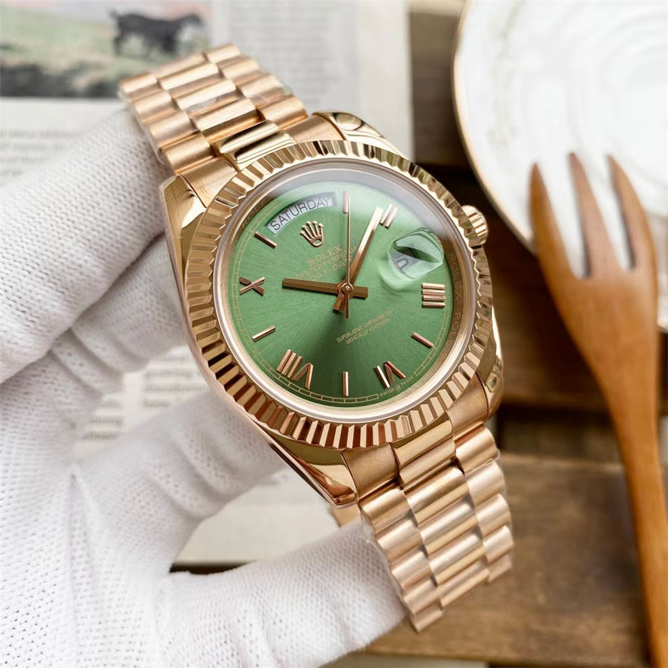 Replica Rolex Daydate 904l Stainless Steel Automatic Mechanical Watch 40mm