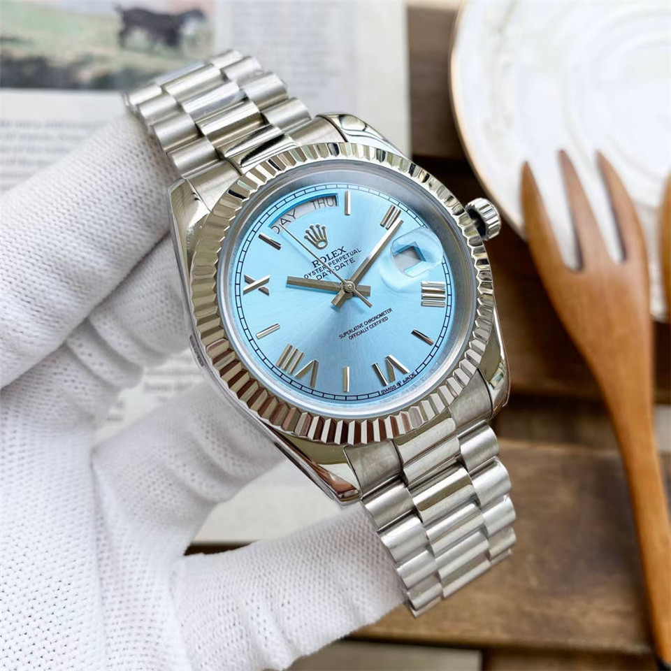 Replica Rolex Daydate 904l Stainless Steel Automatic Mechanical Watch 40mm