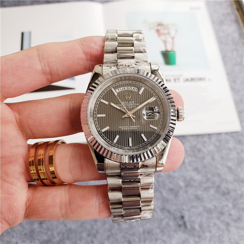 Replica Rolex Daydate 904l Stainless Steel Automatic Mechanical Watch 40mm