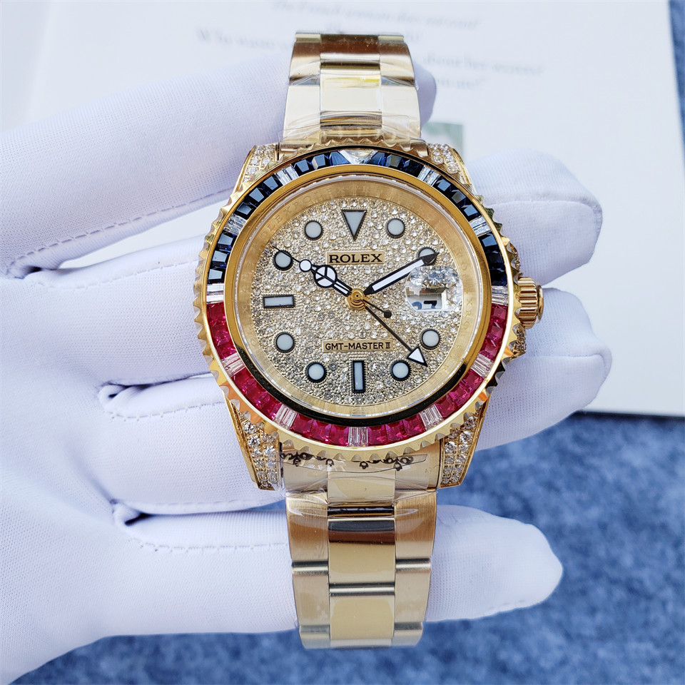 Replica Rolex Gmt Master 904l Stainless Steel Automatic Mechanical Watch 40mm