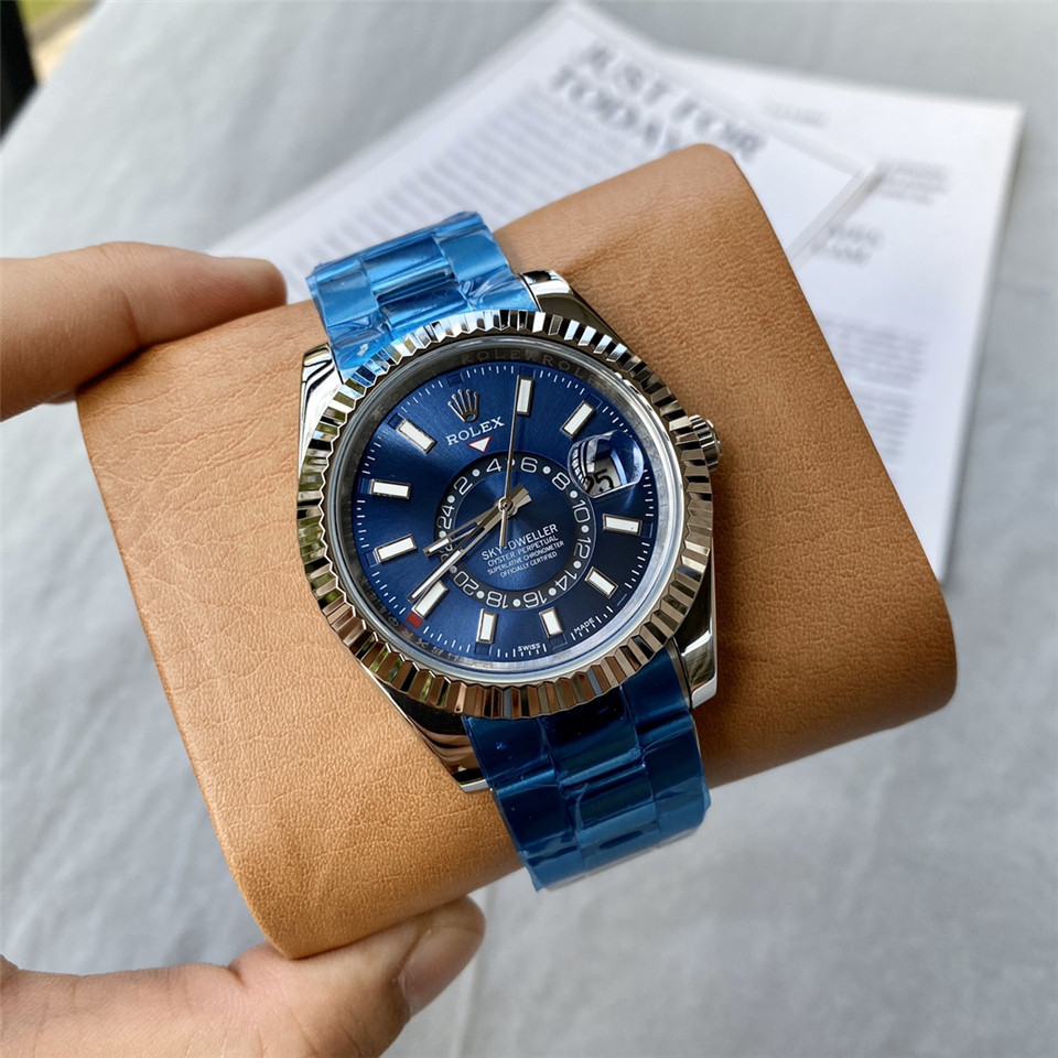 Replica Rolex Sky Dweller 904l Stainless Steel Automatic Mechanical Watch 40mm